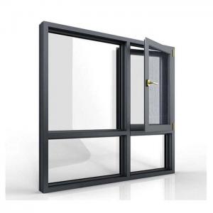 Cheap Outswing Casement Aluminium Single Swing Window With Steel Screen wholesale