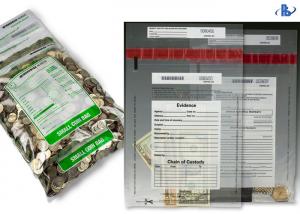 Cheap Opaque Transparent Bank Deposit LDPE Secure Tamper Evident Bag wholesale