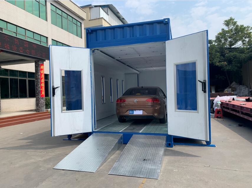 Cheap Portable Spray Booth Movable Container Style Paint Room For Car Painting wholesale
