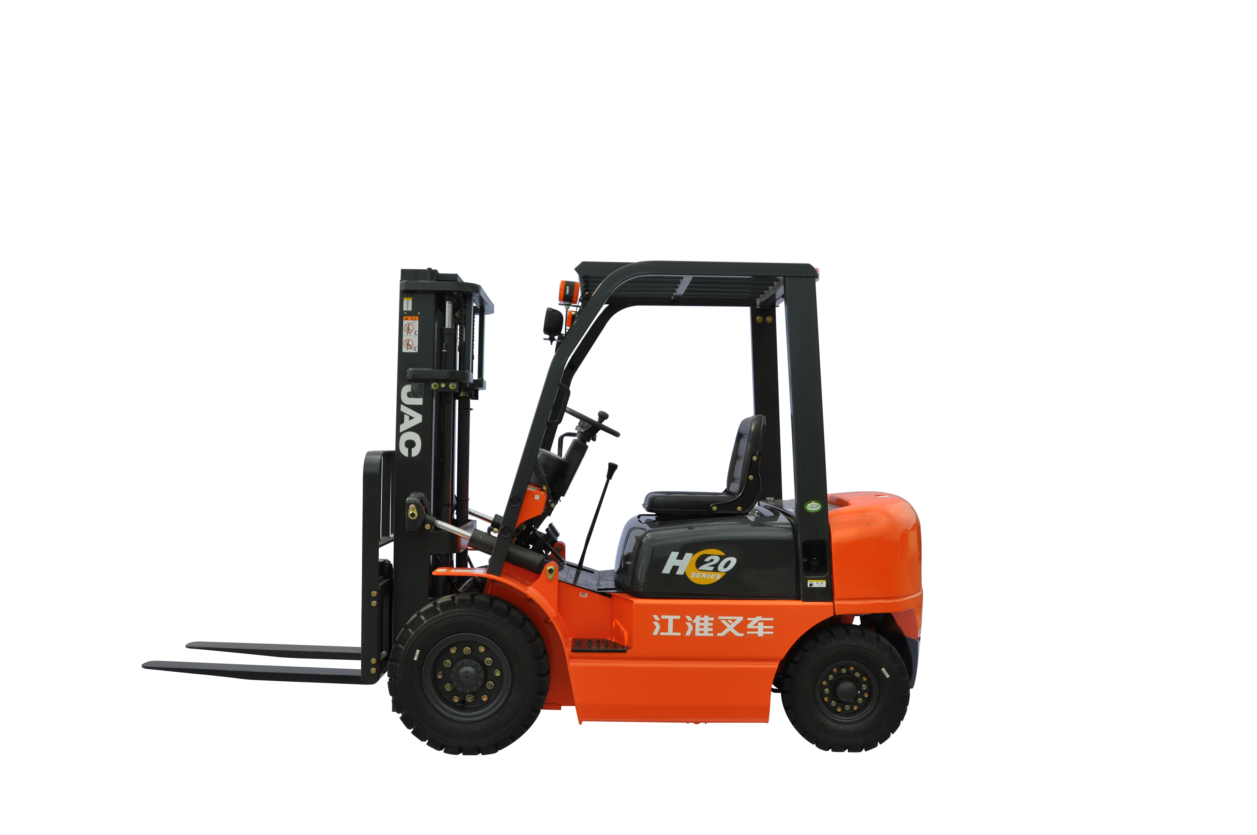 Cheap JAC Diesel Forklift Truck , Lifted Diesel Trucks With Excellent Manoeuvrability wholesale