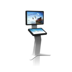 Cheap Floor Standing Dual Screen Kiosk High Extensibility Windows Or Android OS wholesale
