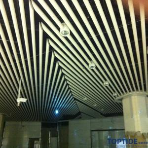 China Special Design Aluminium Profile Extrusion Ceiling Strip Building Suspended False Linear Plank Ceiling on sale