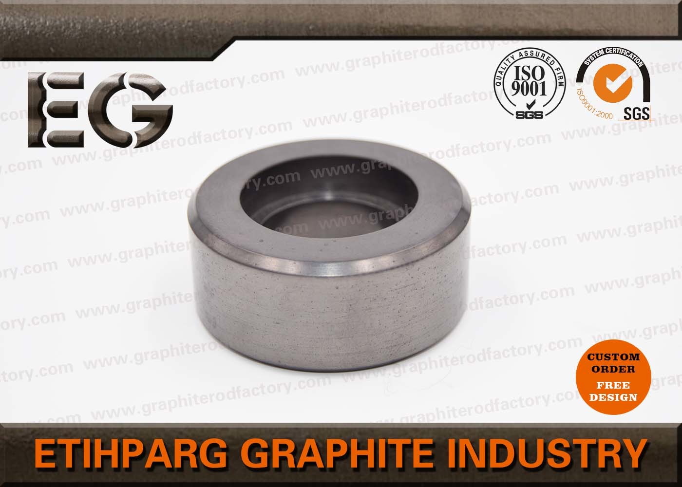Carbon Graphite Bearings Bushings Design , Engineer And Manufacture By Your Specifications