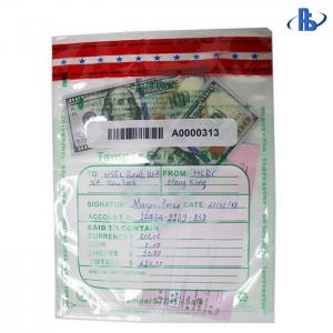 Cheap Anti Tamper PE Tamper Evident Security Bags , Bank Deposit Security Bags wholesale