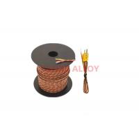 China Thermocouple Cable with insulation of  Ceramic Fiber , High Temp Fiberglass 800 Deg C 1200 Deg C for sale