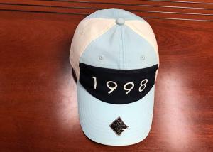 Cheap OEM Baseball Dad Hats Black And White Soft Printing 1998 Logo Weaving Plastic Buckle wholesale