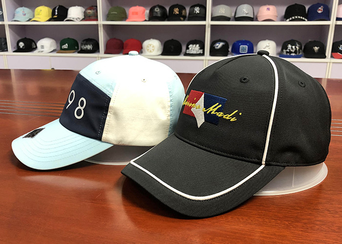 Cheap Small MOQ customized material color 6panel embroidery logo baseball caps hats wholesale