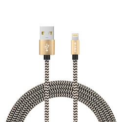 China 5V 2.4A Nylon Braided Lightning Cable 3FT 10FT Lightning USB Cable for sale