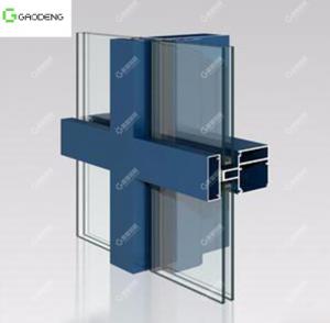 Cheap Powder Coating  Open Frame Curtain Wall Aluminum Profile With  Great Durability wholesale