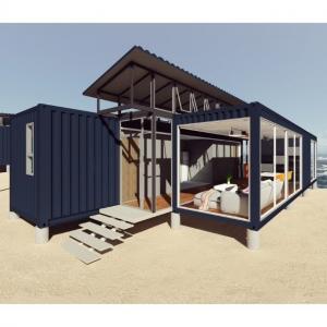 Cheap CNAS 40 Feet Flat Pack Shipping Container Modular House For Holiday Camping wholesale