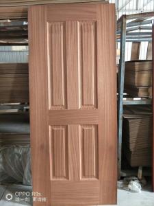 Cheap Low Moisture Content Decorative Door Skins , Door Veneer Skins Natural Sapele Moulded wholesale