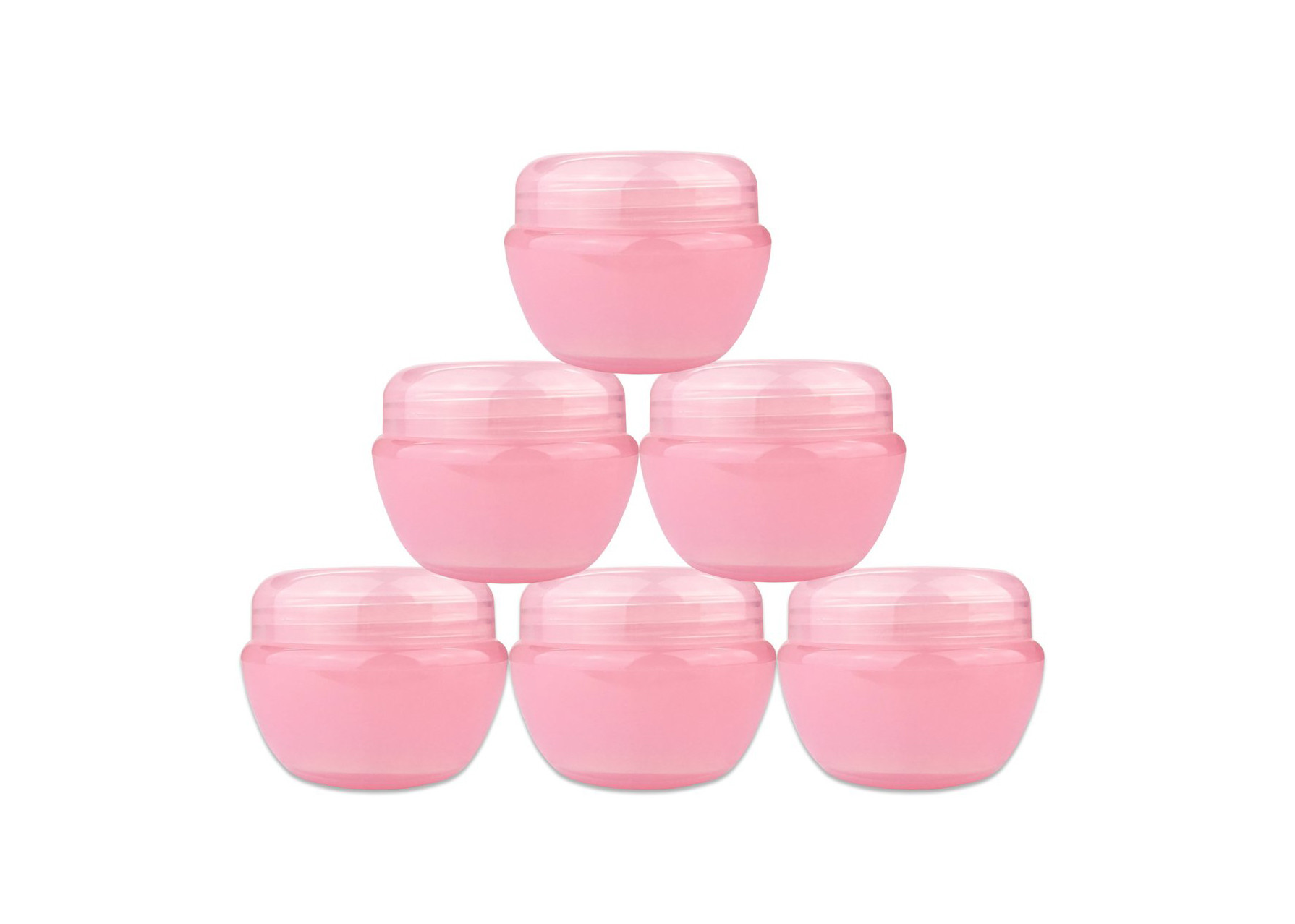 Cheap Cosmetic Packing Cosmetic Cream Jar Viscous Sealing Pink Plastic Lotion Jars wholesale