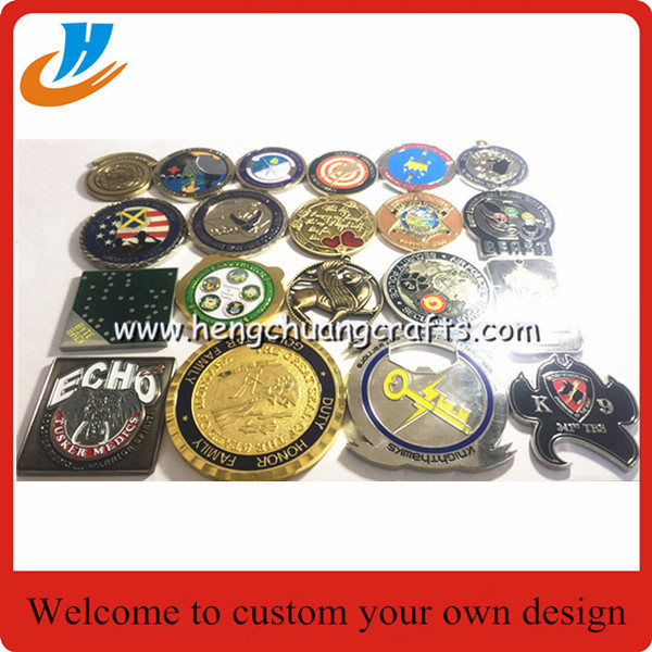 Cheap Kinds of metal coins,challenge die cast coins with custom police metal coin design logo wholesale