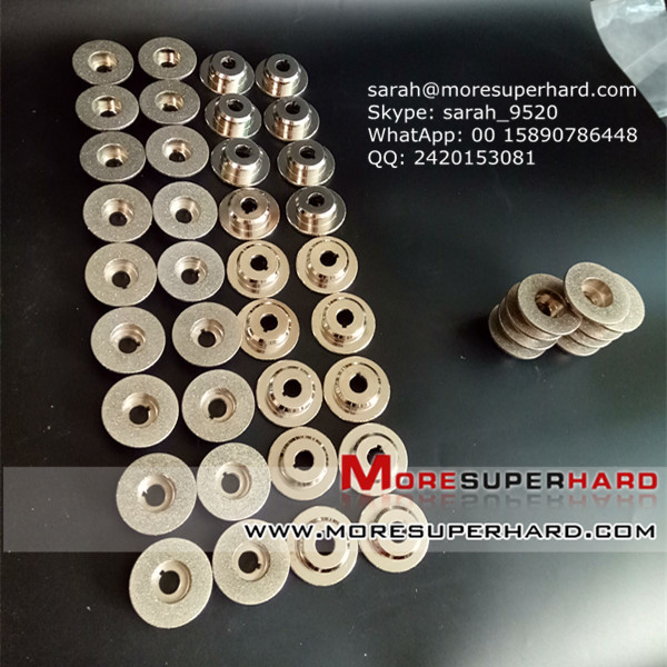 China Electroplated diamond cutting disc with electroplated grinding wheel for marble diamond tools   sarah@moresuperhard.com on sale