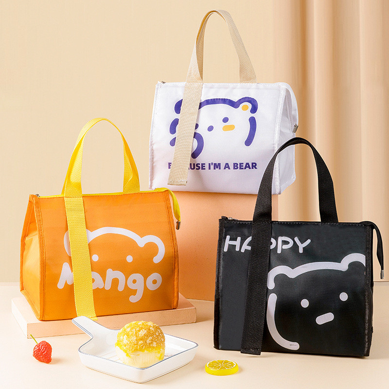 China Thermal Insulation Custom Insulated Lunch Bags Cotton Keep Warm Cartoon on sale