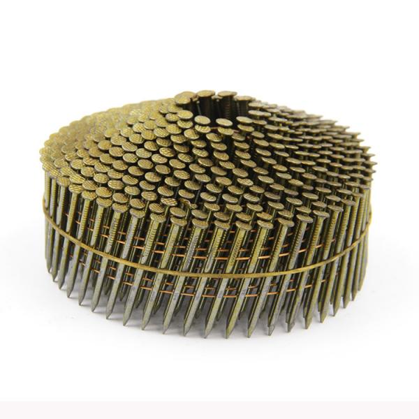Quality Mexico factory high quality 15 degree wire coil nails Screw Ring Smooth shank pallet coil nails for sale