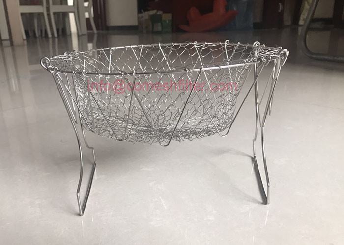 Quality Cooks Net - Instant Essential And Flexible Kitchen Helper Deep Frying Basket for sale