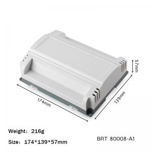 Cheap 174*139*57mm Plastic Control Box PLC Enclosure Din Rail ABS Fireproof DIY PCB Shell wholesale