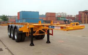 Cheap Flatbed Shipping Container Delivery Trailer High Efficiency For Port Transport wholesale