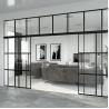 6 - 12mm Thick Customizable Tempered Glass Partition Walls With Door Easy To Install for sale