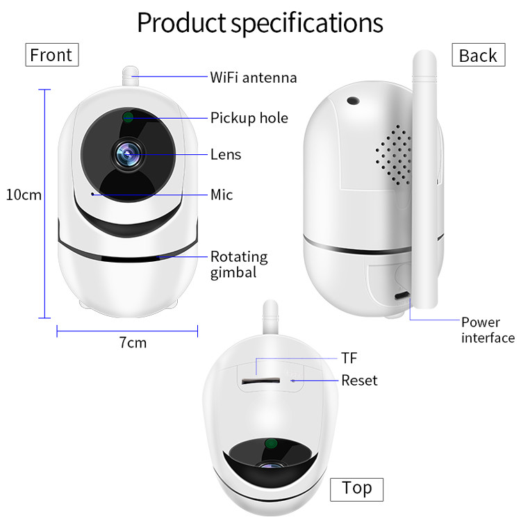 Cheap Tuya P2p Wireless Outdoor Ip Camera With Night Vision wholesale