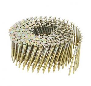 Cheap Electro Galvanized Wire Coil Siding Nails , Diamond Point Ring Shank Roofing Nails wholesale
