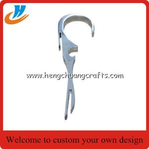 Cheap Zinc alloy die casting metal opener,bottle opener custom with silver plated wholesale