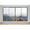 Two Three Track Narrow Sliding Window European Style Double Tempered Glazing for sale
