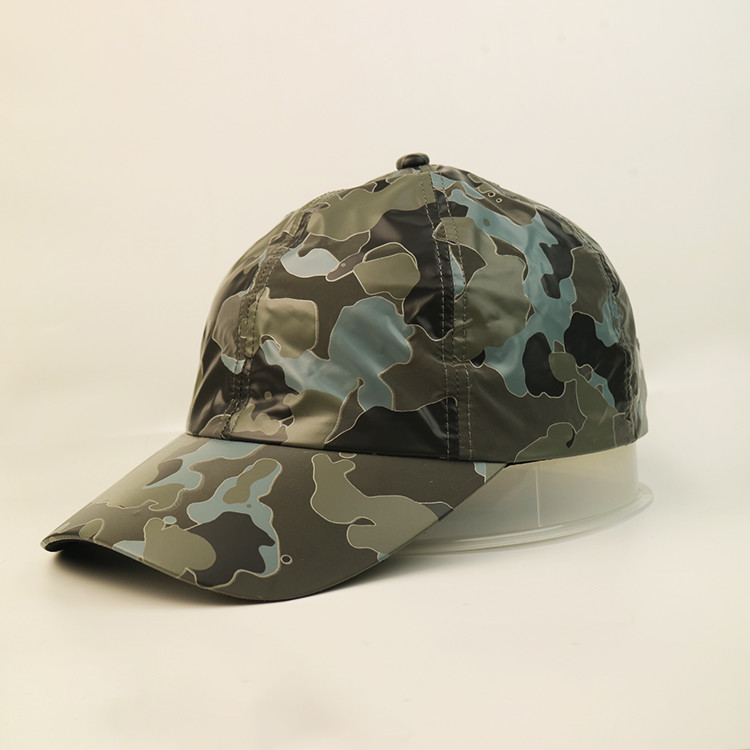 Cheap Male 5 Panel Baseball Cap Cotton Adjustable Low Profile Camouflage Unconstructed Dad Hat wholesale