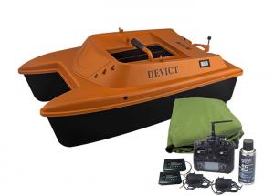 Cheap DEVICT bait boat orange / remote control fishing boat Lithium Battery Power wholesale