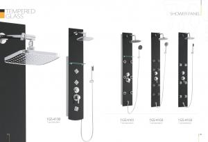 Cheap Customized Waterfall Shower Panel , Shower Head Wall Panels With Glass Shelf wholesale