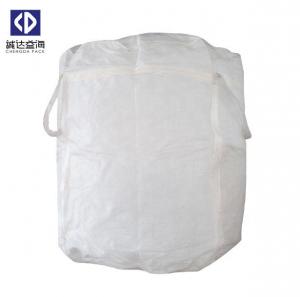 Cheap Breathable Jumbo Bulk Bags 1000KG Loading Weight White Color With Cross Corner wholesale