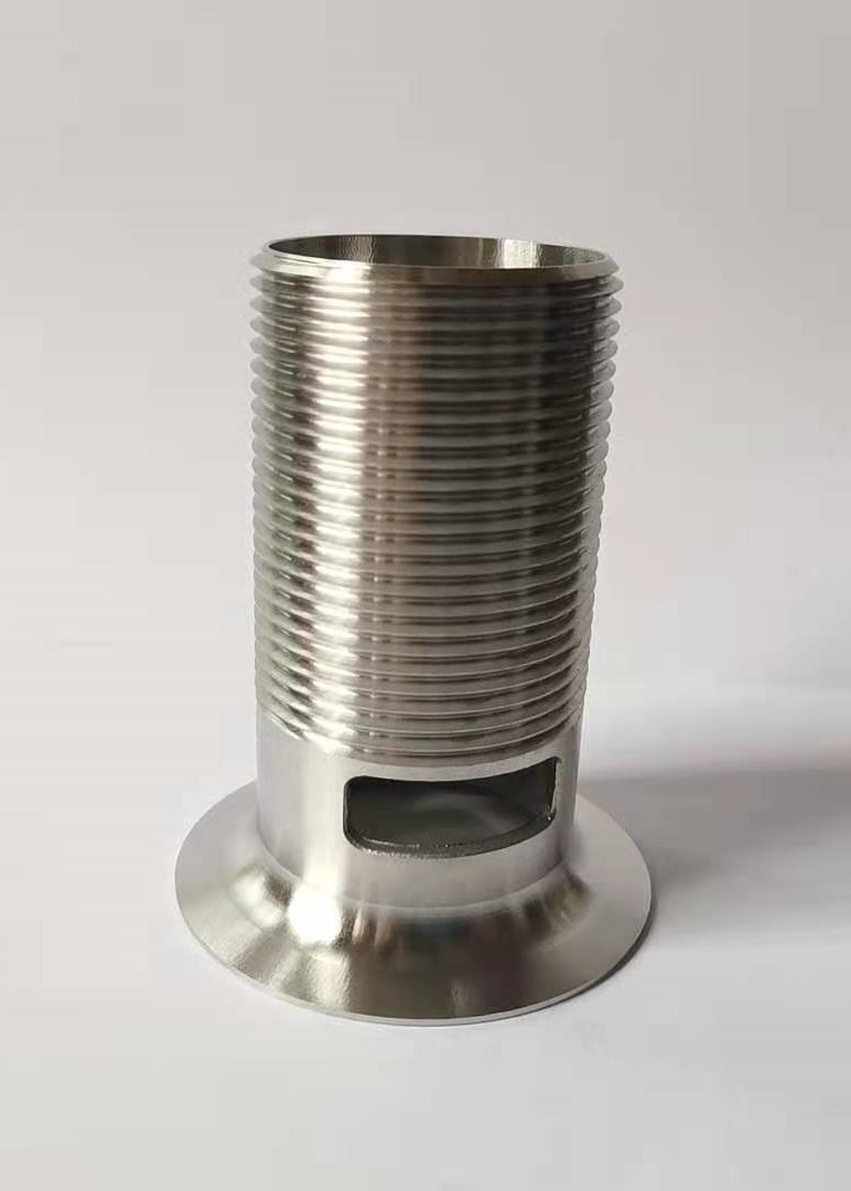 Cheap 63mm Diameter CNC Machining Parts M16 Threaded Tube No Burs wholesale
