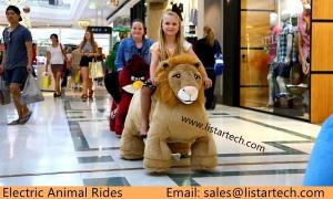 China Wholesale Ride-On & Life Size Walking Battery Male Lion Plush Stuffed Animal in Mall on sale