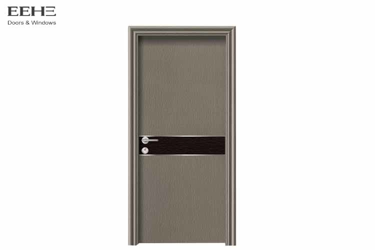 Cheap MDF PVC Coated Internal Doors , Residential Interior Wood Effect Composite Doors wholesale