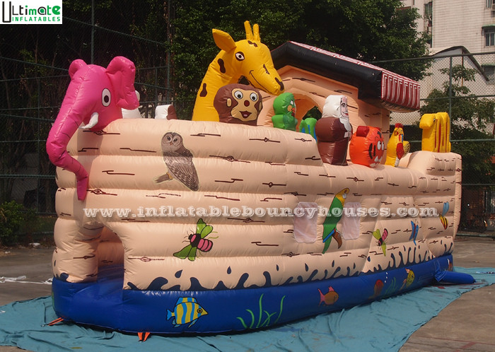Cheap Safety Noah's Ark Paradise Inflatable Combo Bounce House For Kids wholesale