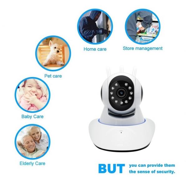 CMOS H.264 HD Wifi Camera 360 Degree Human Motion Tracking Sound Detection