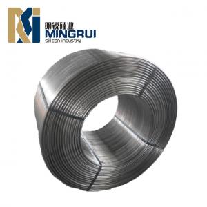 China 1.3cm Iron Casting Alloy Cored Wire Si55% Ca30% CaSi Cored Wire on sale