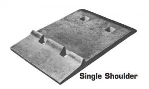 Single Shoulder Tie Plates Rail Tie Plate Sole Plate Rail Base Plate Main Component In Railroad Construction