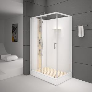 Cheap Square Bathroom Shower Cabins White Acrylic ABS Tray white Painted 1200*80*225cm wholesale