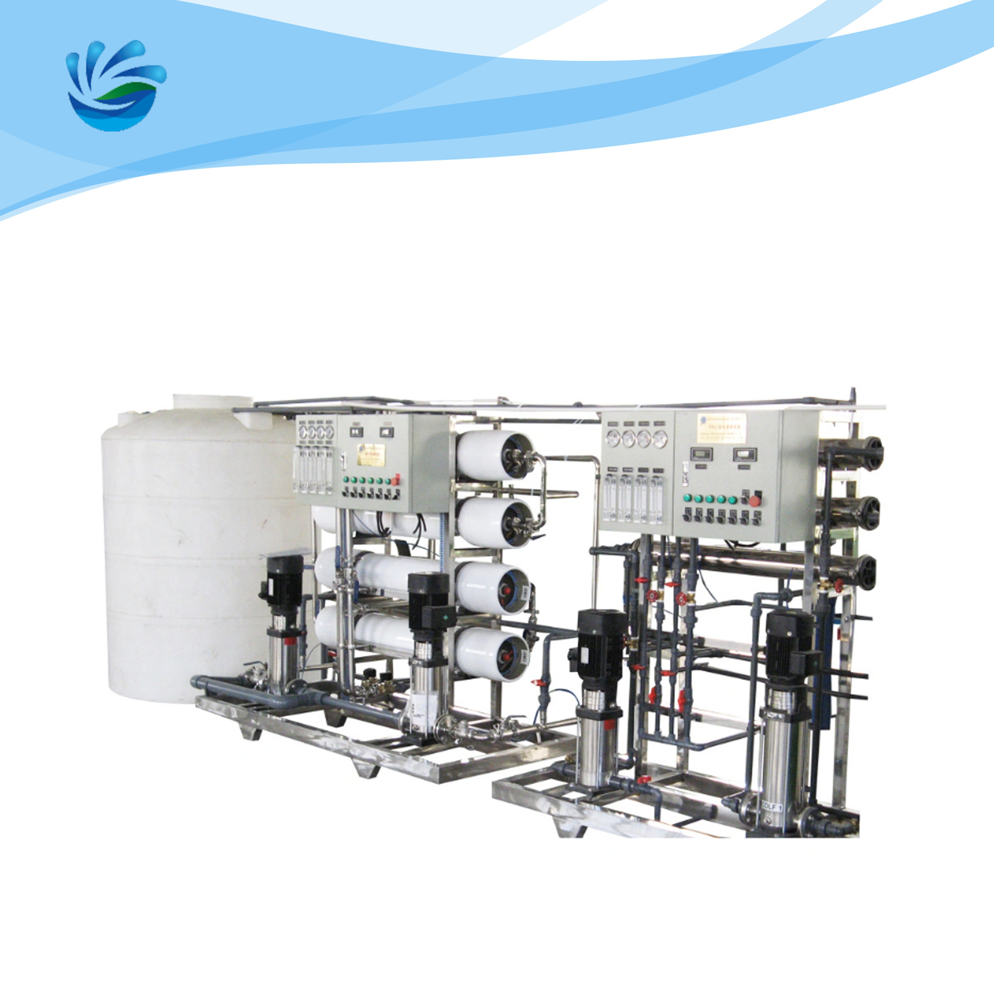 China Double Pass RO Water Purifier Drinking Water Desalination Machine on sale