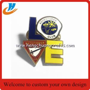 Resin coating soft enamel custom lapel pin no minimum lapel pin with logo butterfly clutch lapel pin
