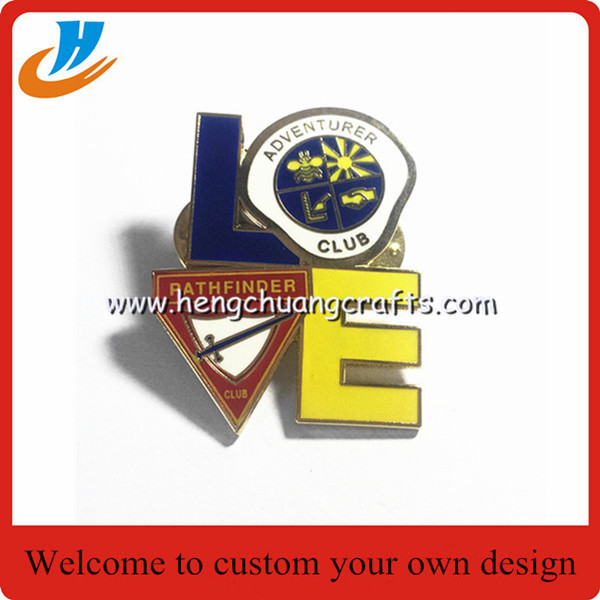 Quality Resin coating soft enamel custom lapel pin no minimum lapel pin with logo butterfly clutch lapel pin for sale
