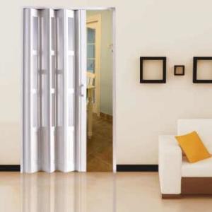 Cheap Narrow Frame Aluminum Folding Doors , Single Tempered Glass Wardrobe Bifold Doors wholesale