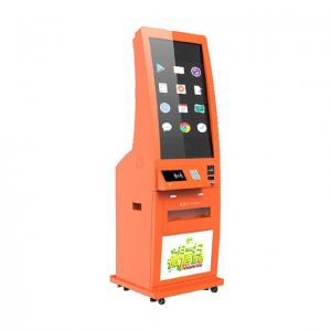 Cheap Lobby Ticket Vending Kiosk With Card Reader Large Dual Screen 19-22 Inch wholesale
