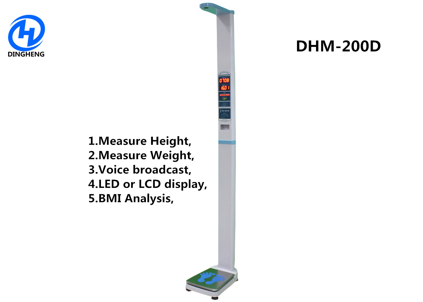 Cheap DHM-200D Medical Height weight scales with Thermla printer and Digital display wholesale
