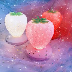 China Touch Switch Led Night Lights Silicone Strawberry Table Light(WH-MTB-76) on sale