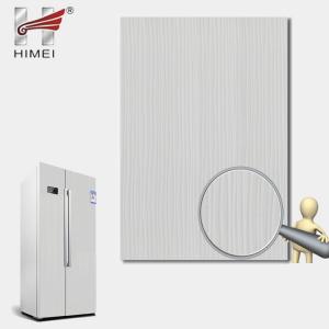 China HIMEI Vertical Stripe PVC Metal Laminated Steel Sheet For Household Appliances on sale