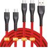 Micro Braided Straight USB Cable 10ft 6ft For Phone Charging for sale