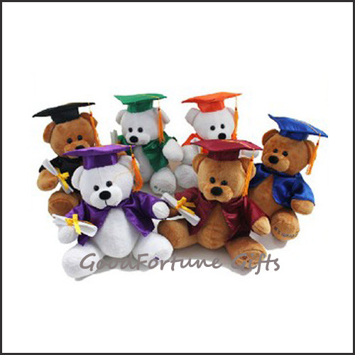 China customed logo plush teddy college graduation bears gift on sale